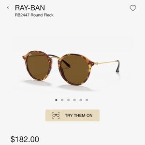 Ray Ban Brown Fleck Sunglasses